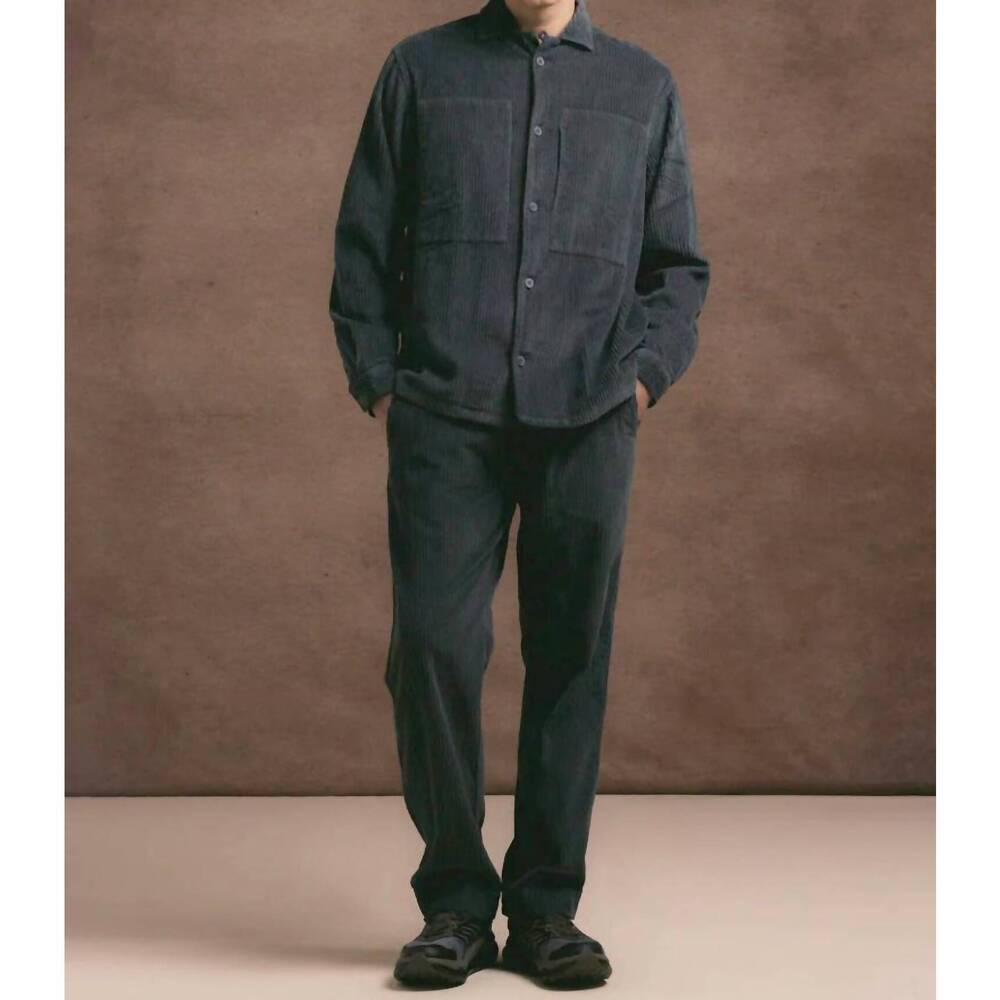 NEW KESTIN aberlour trouser pant in charcoal jumbo cord